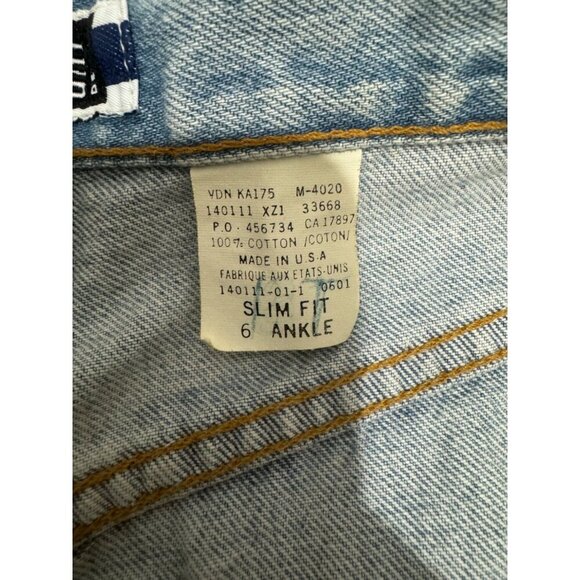 VINTAGE Gap Denim 90s Y2K Womens Size 6 Slim Fit Light Wash Fit Cotton Mom Jeans - Picture 7 of 7